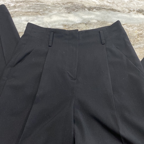 James Icon black dress pants with covered buttons on ankle - Picture 4 of 6